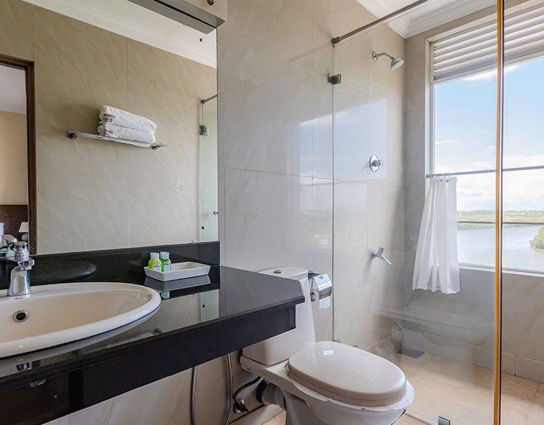 The Waterfront Hotel and Choys Restaurant Negombo Bathroom View