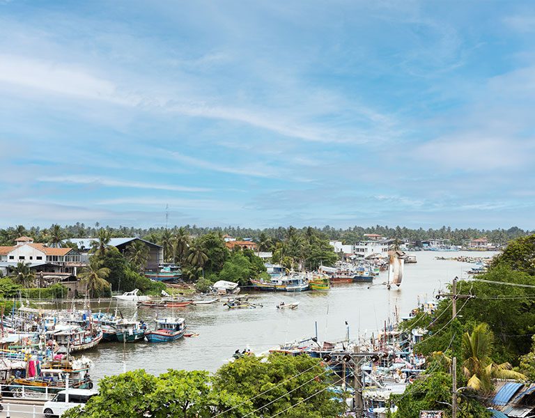 The Waterfront Hotel and Choys Restaurant Negombo Lagoon Harber View